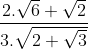 Radiciação e Fatoração Gif.latex?\frac{2.\sqrt{6}+\sqrt{2}}{3